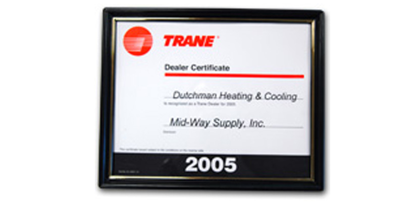 2005 Certified Trane Dealer